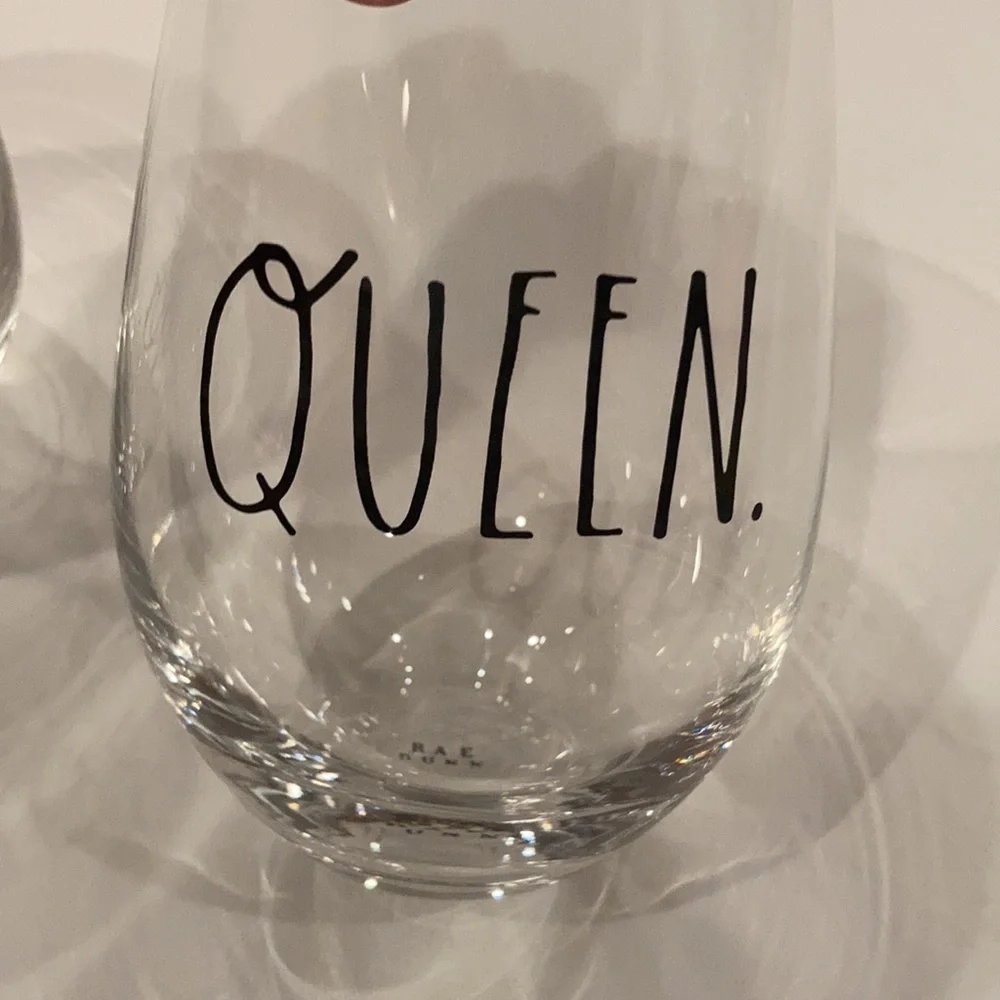 Rae Dunn Wine glasses - Picture 3 of 4